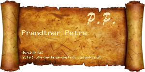 Prandtner Petra névjegykártya